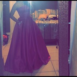 Fuchsia prom dress